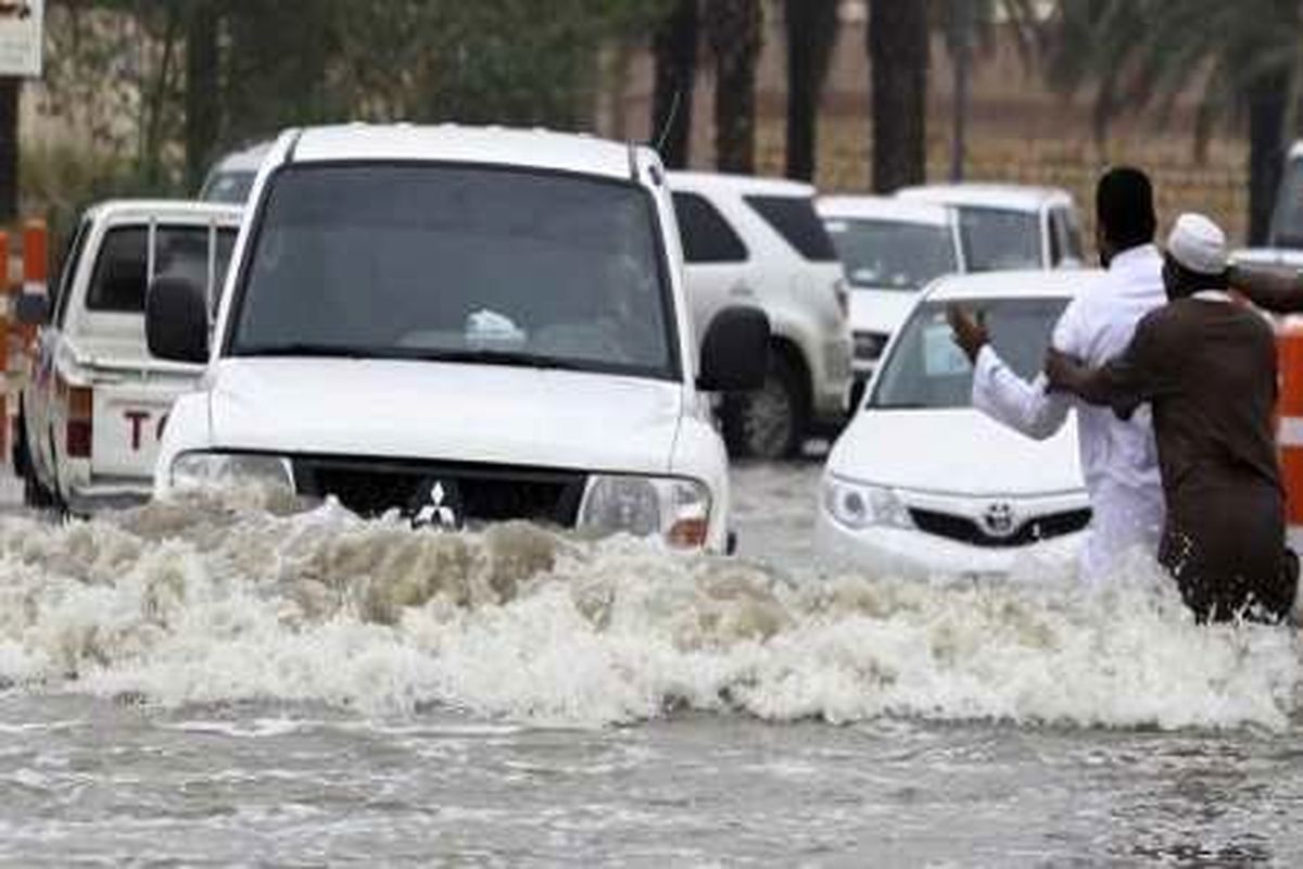 سیل مناطق جنوبی عربستان را فرا گرفت